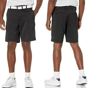 Amazon Essentials men's black stretch dress golf shorts 38